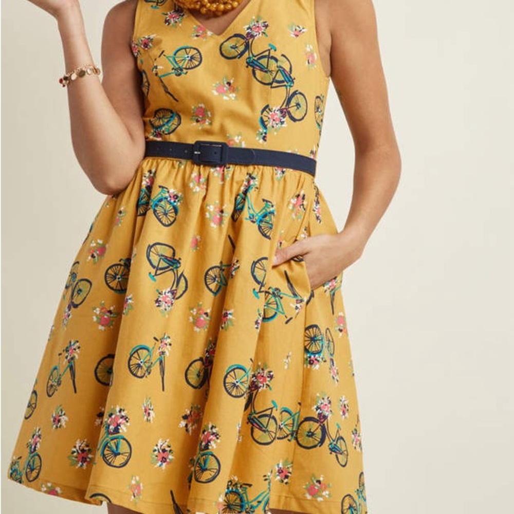 ModCloth bicycle dress 3x